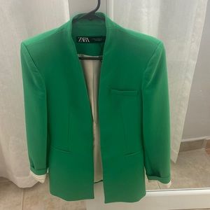 Green Zara Blazer Xsmall